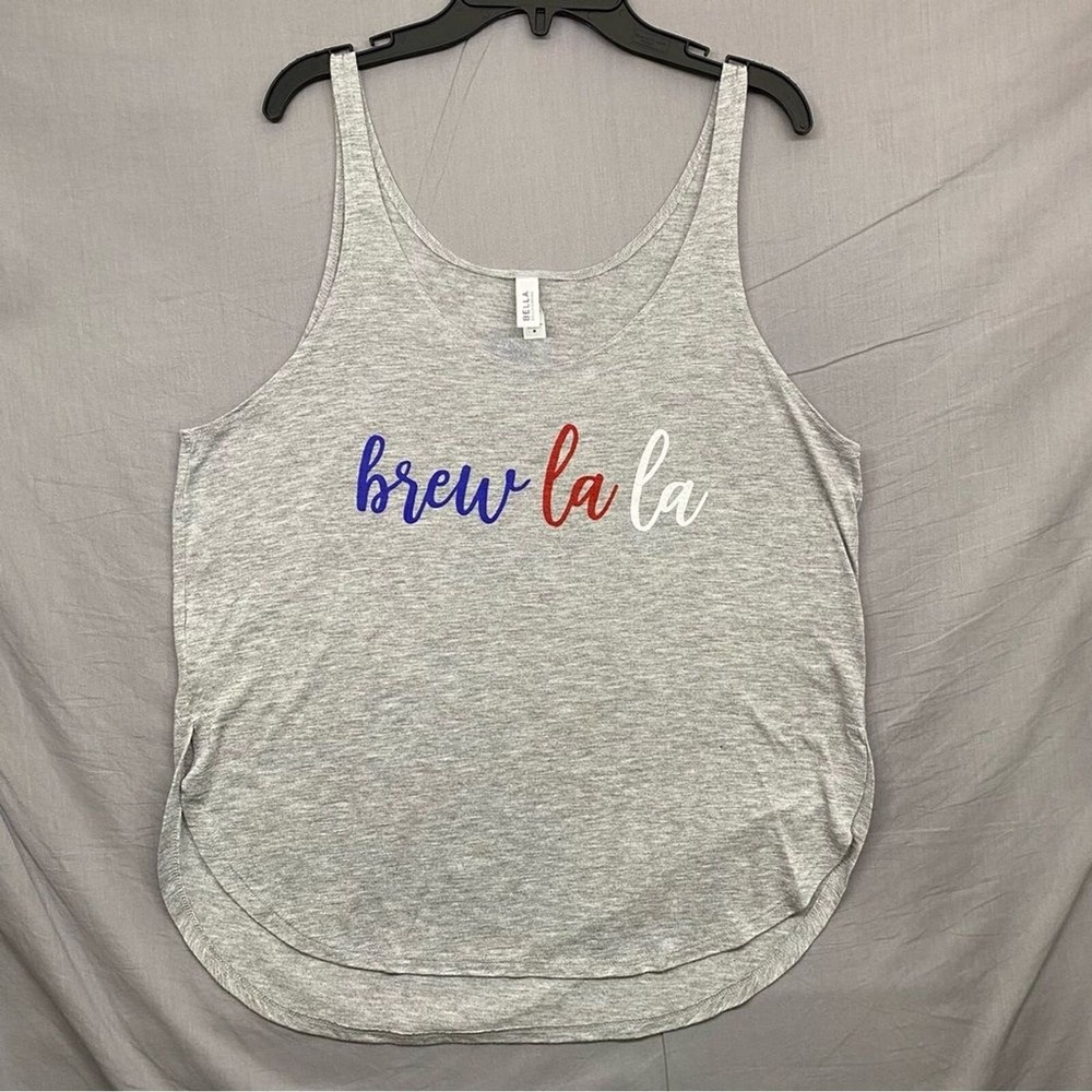 Brew La La Tank Top Gray‎ Women Size | M